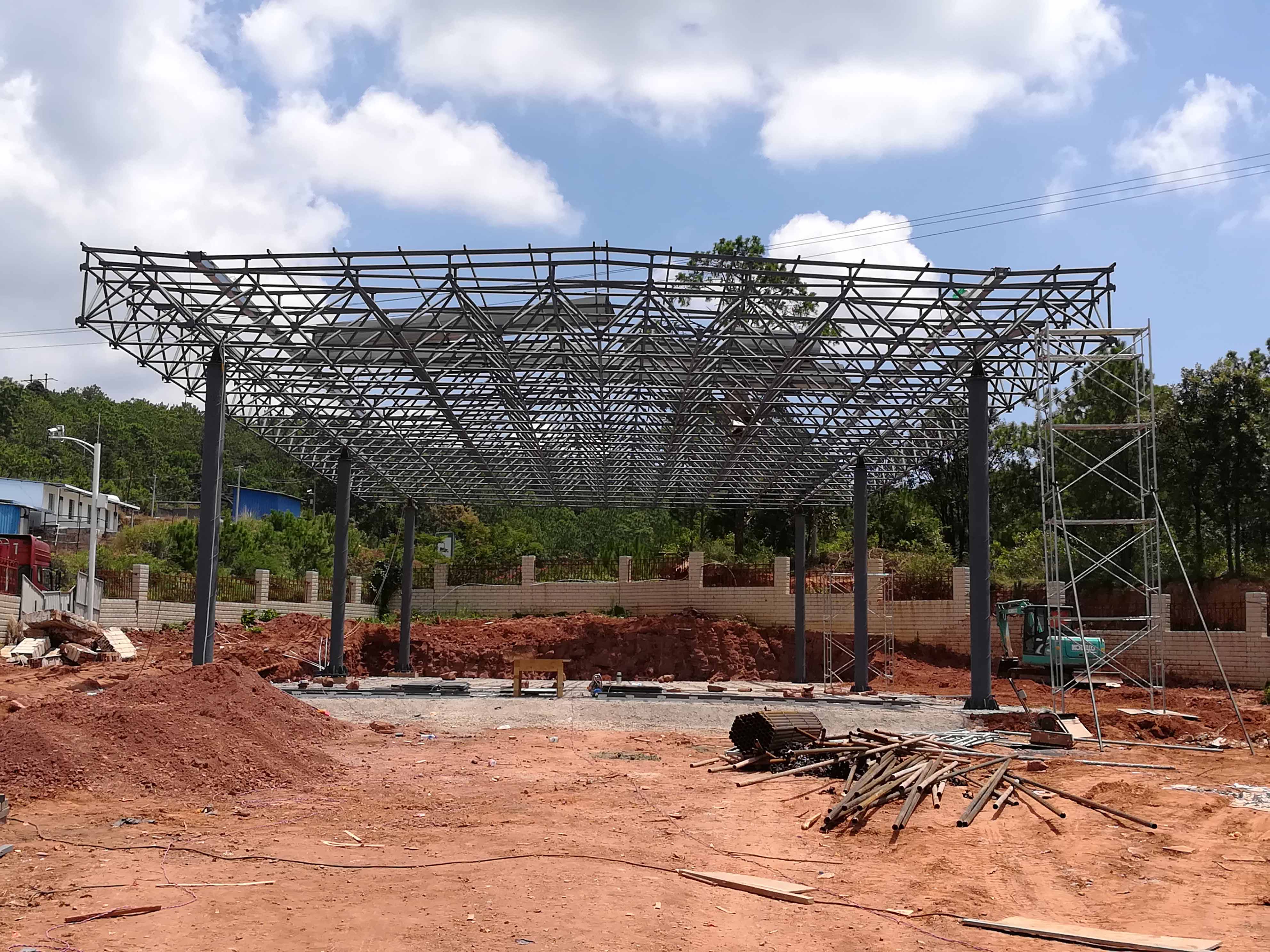 邛崃加油站网架屋面